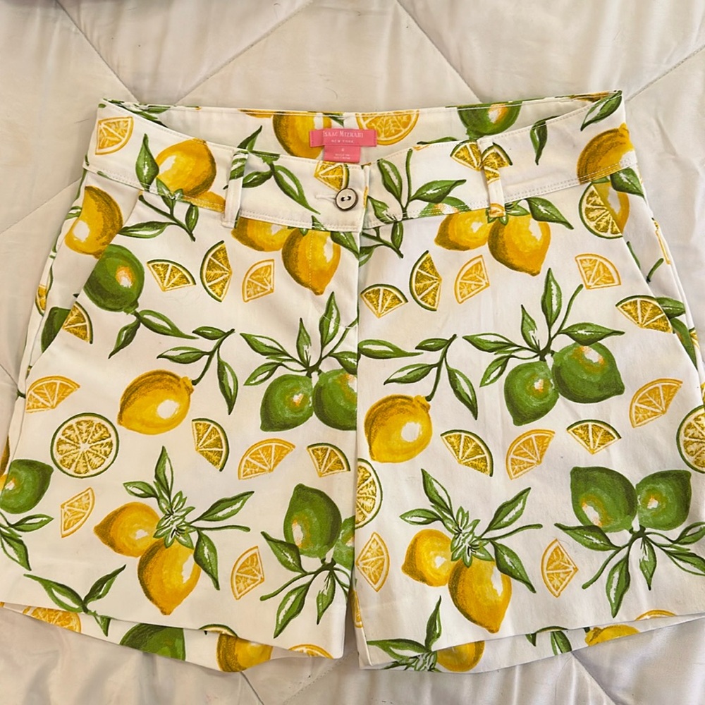 Isaac Mizrahi Size 8 Lemon/Lime Shorts
